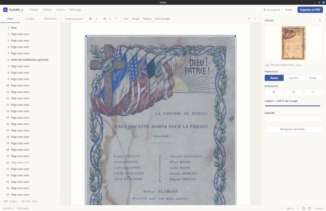 Folium : un traitement de texte conçu pour les très gros documents