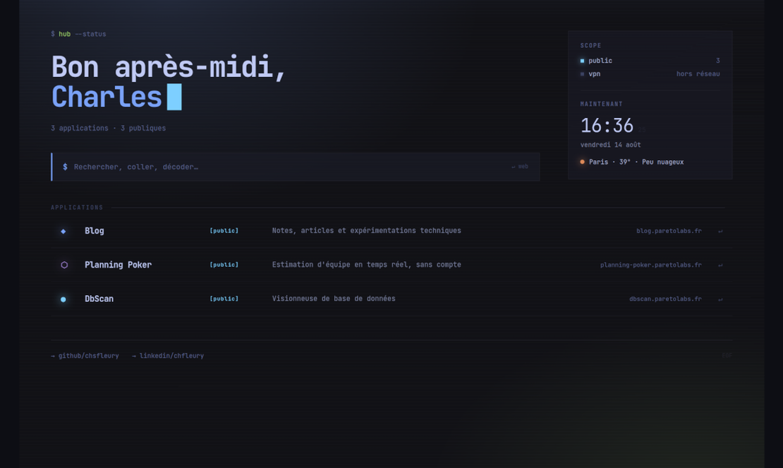 Hub : une page d’accueil qui interprète son contenu